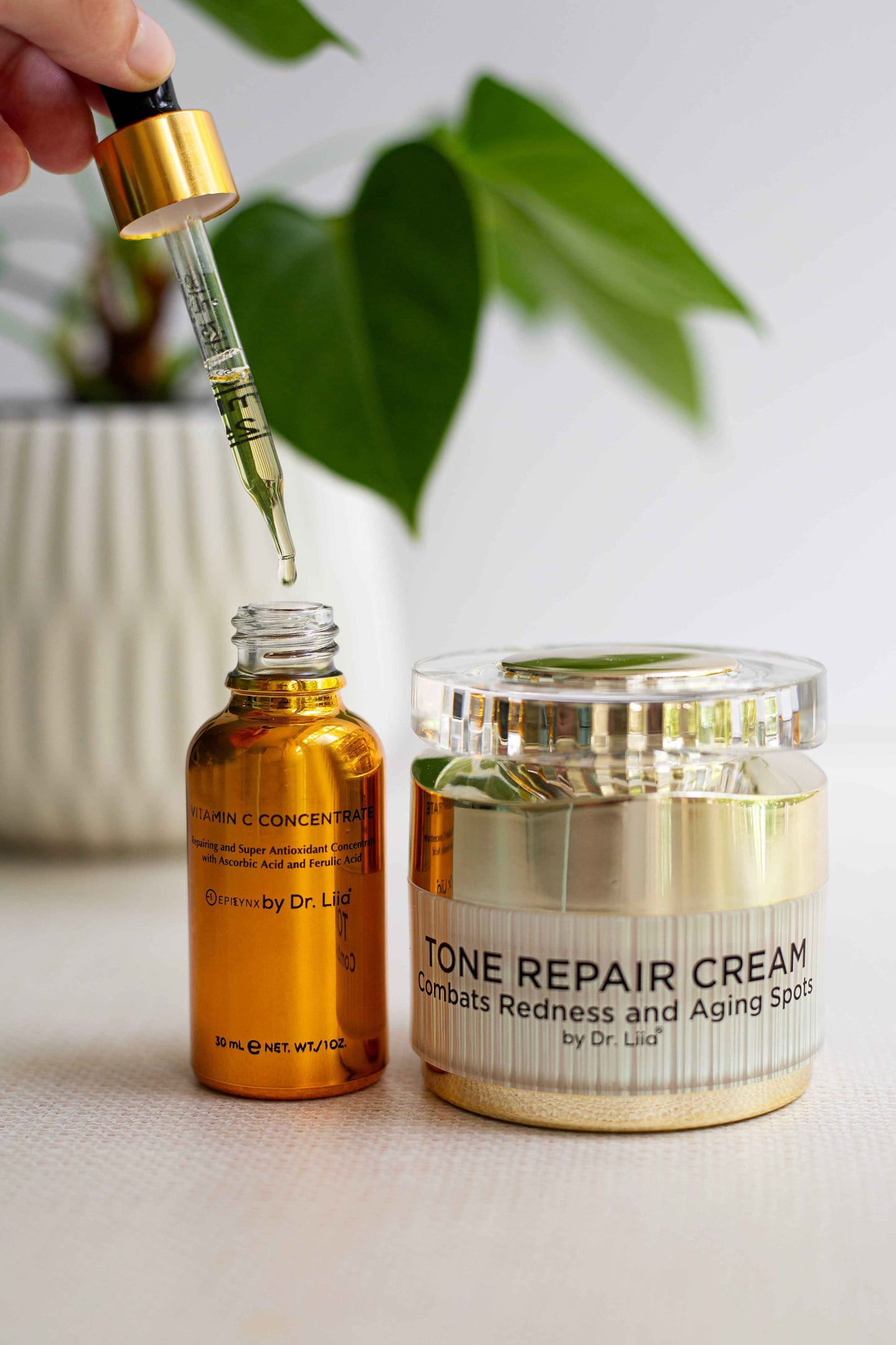 Brightening Vitamin C & Tone Repair Cream Set – Vegan, Gluten-Free Dark Spot & Hyperpigmentation Duo Face Creams EpiLynx