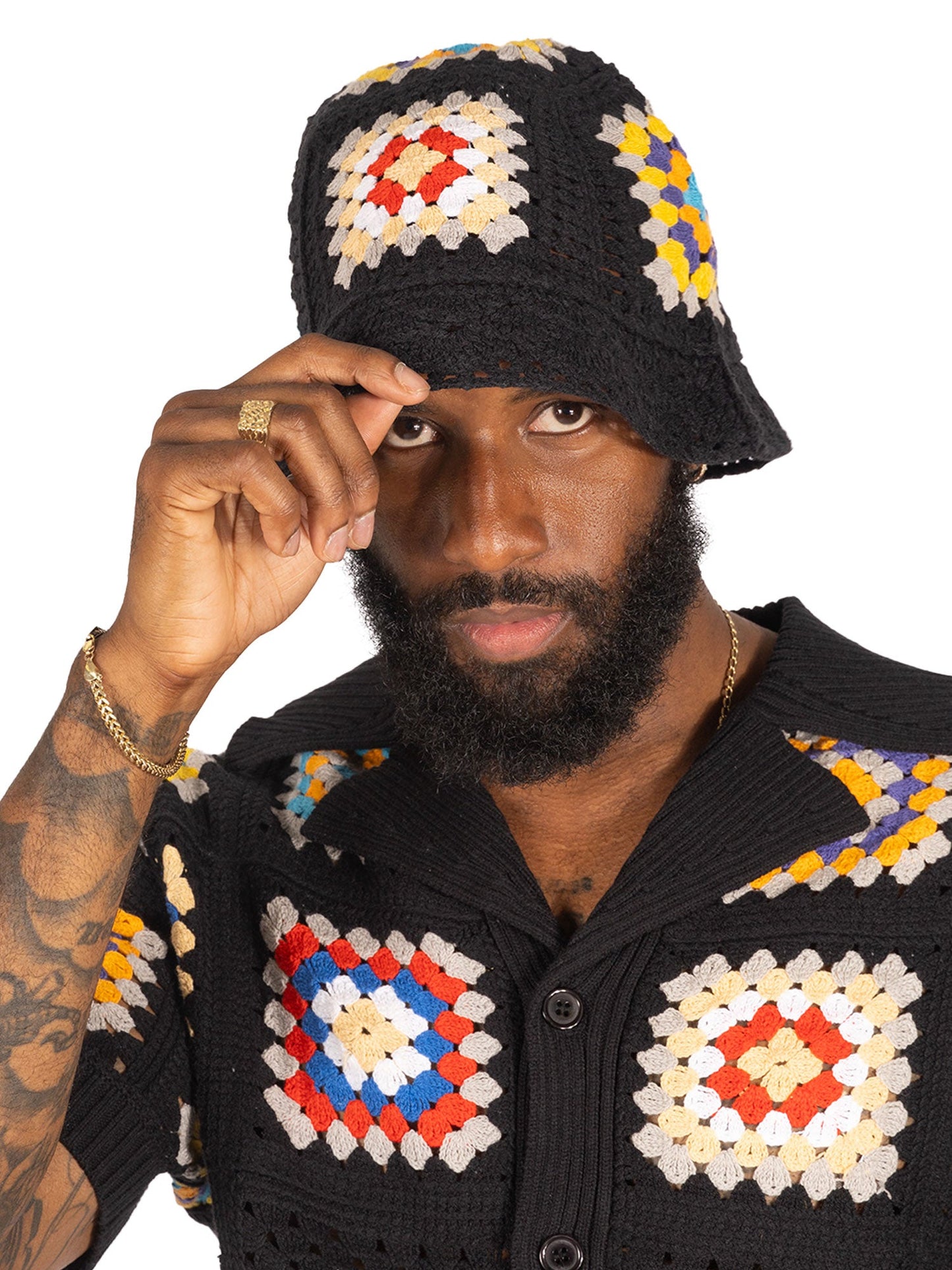 TEEK - F042 Nuevo Riche Hat - Black-Red HAT TEEK MJ