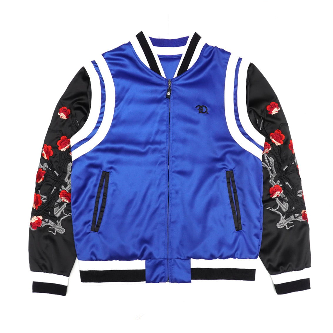 TEEK - F1025 Lotus Reversible Souvenir Jacket - Royal/Black JACKET TEEK MJ S ROYAL