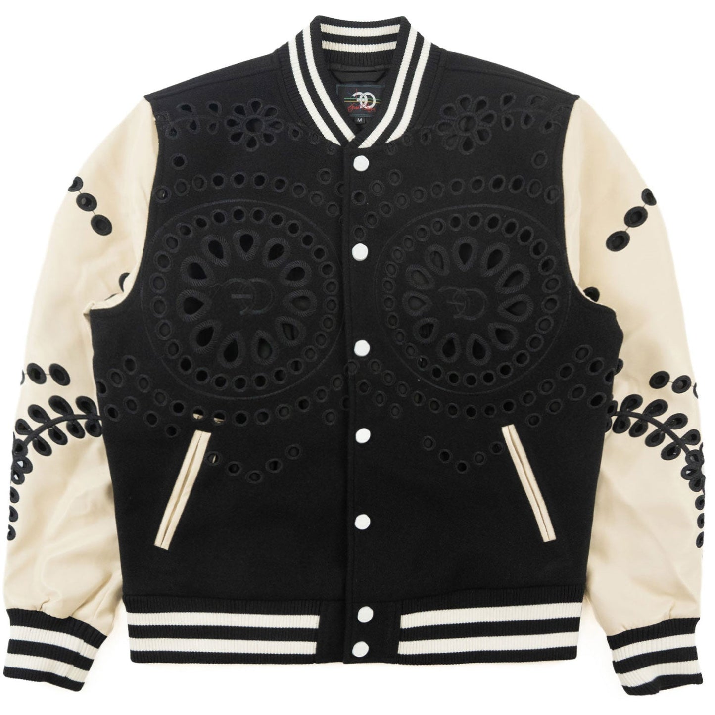 TEEK - F1060 Cashay Wool Varsity Jacket - Black JACKET TEEK MJ S BLACK