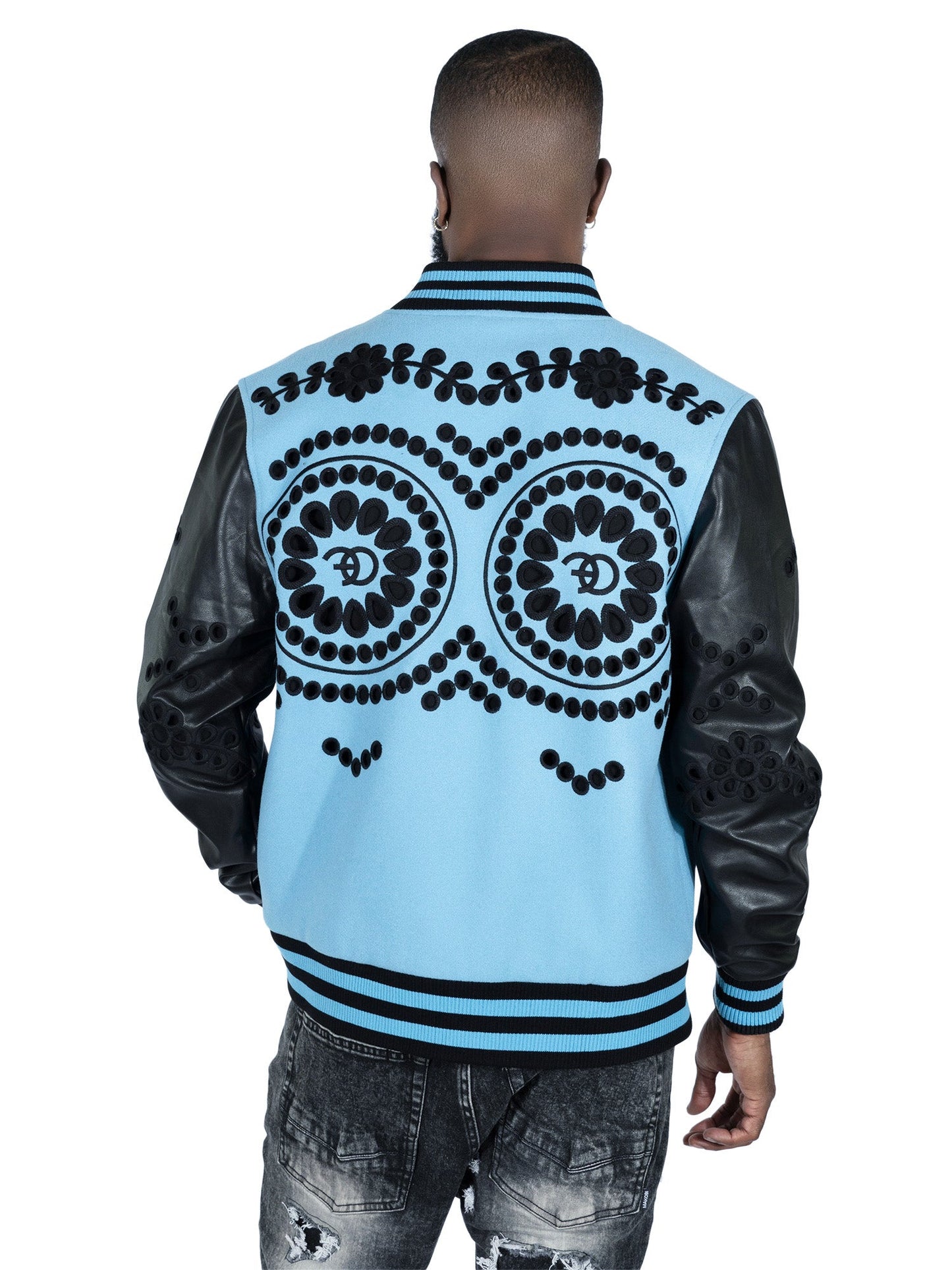 TEEK - F1060 Cashay Wool Varsity Jacket - Blue JACKET TEEK MJ