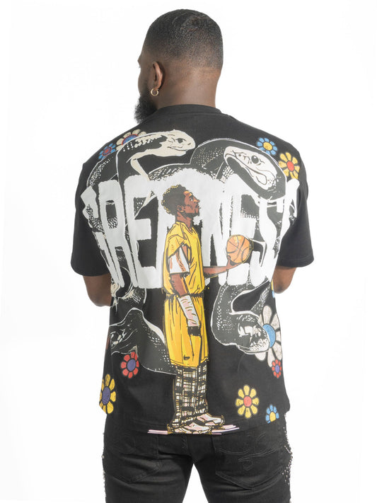 Tee | F136 Can't Rush Greatness - Black T-shirt Makobi Jeans USA