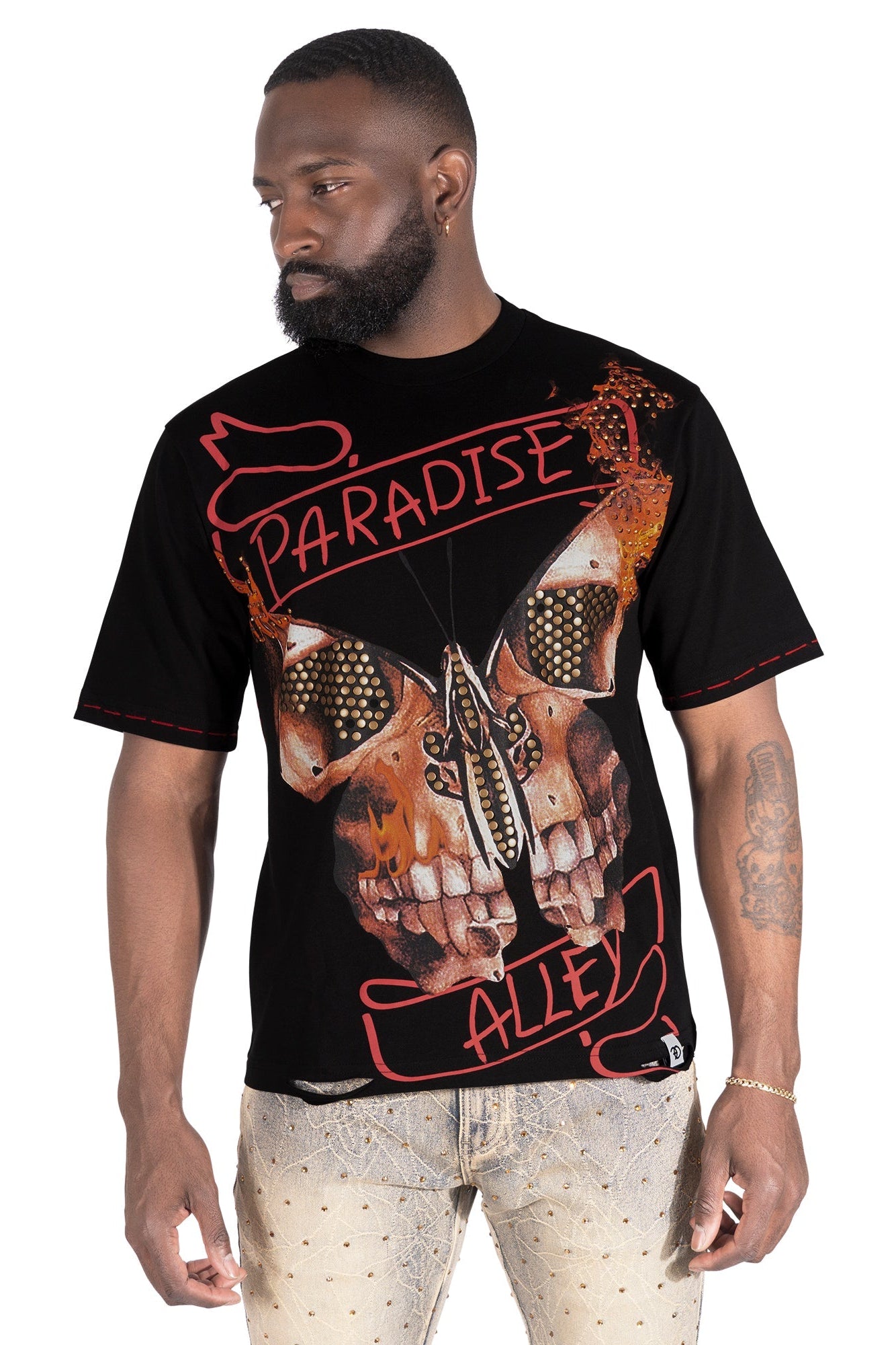 TEEK - F139 House of Saints Boxed Tee - Black TOPS TEEK MJ