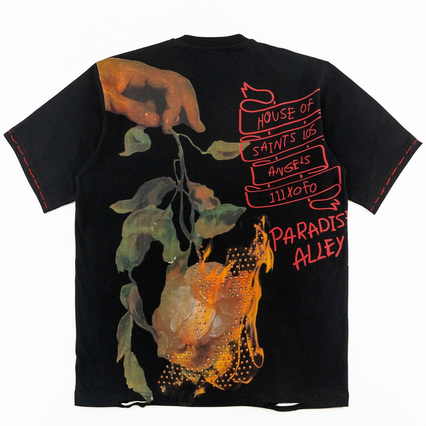 TEEK - F139 House of Saints Boxed Tee - Black TOPS TEEK MJ