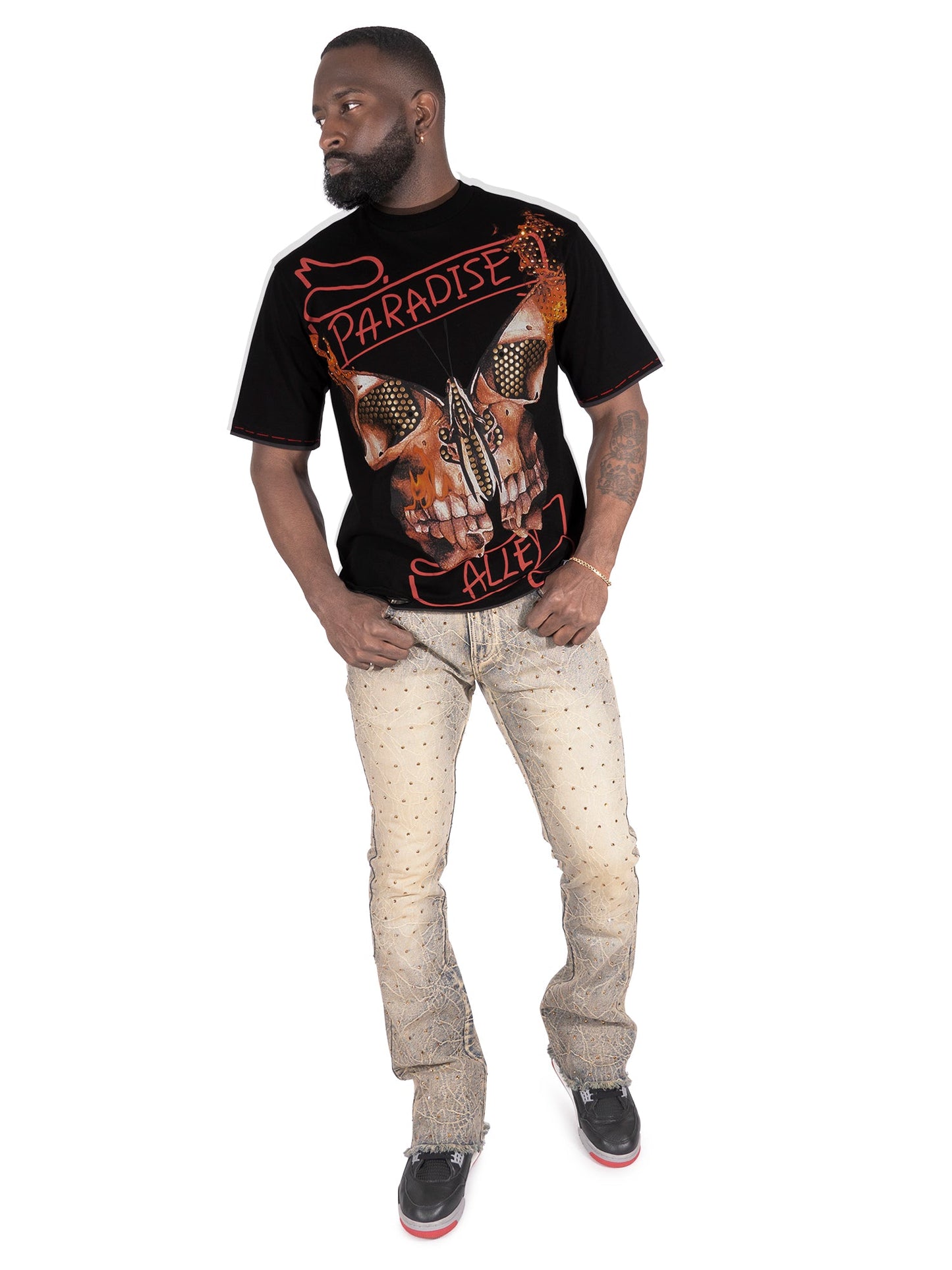 TEEK - F139 House of Saints Boxed Tee - Black TOPS TEEK MJ