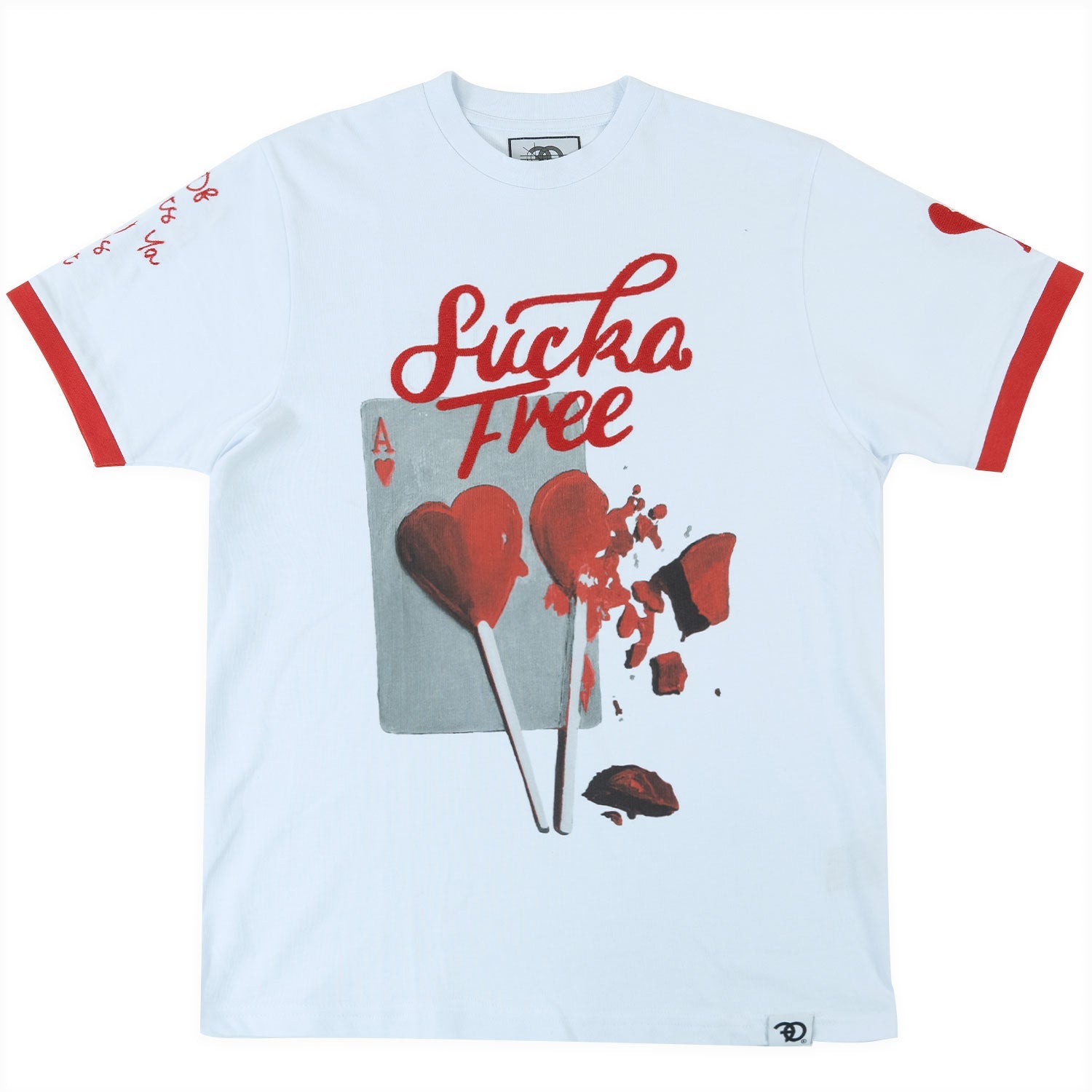 TEEK - Sucker Free Love Tee - white TOPS TEEK MJ