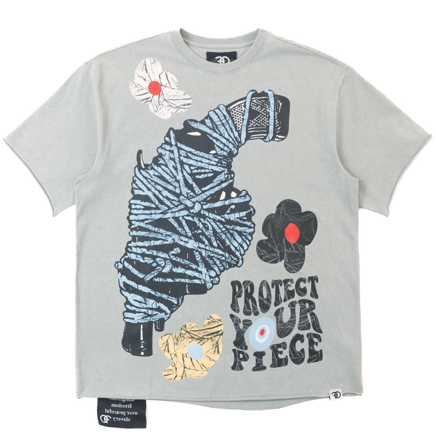 TEEK - Protect Your Piece Tee - Oat Gray TOPS TEEK MJ OAT GRAY S