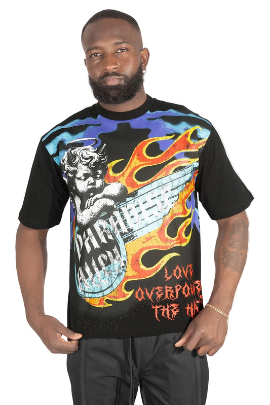 Tee | F169 Fake Love - Black T-shirt Makobi Jeans USA