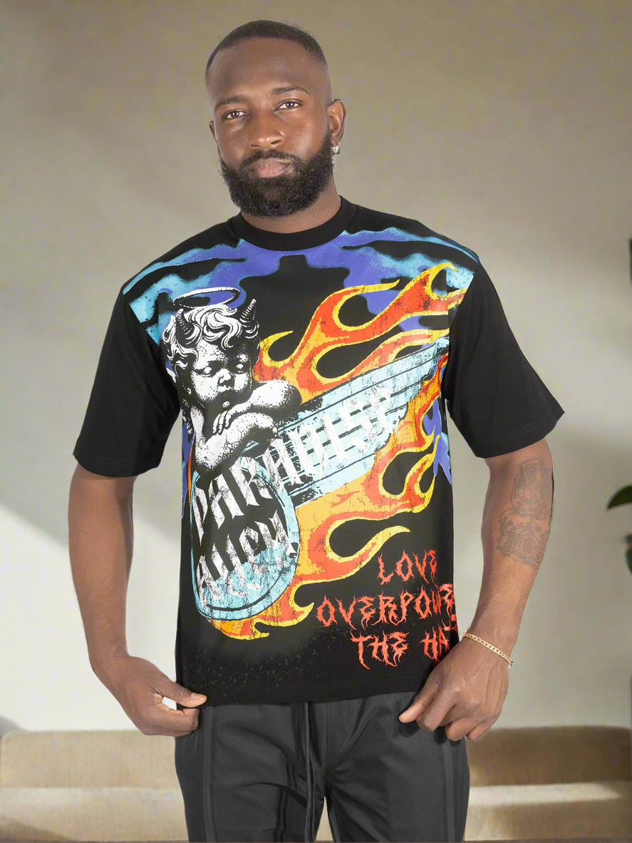 Tee | F169 Fake Love - Black T-shirt Makobi Jeans USA