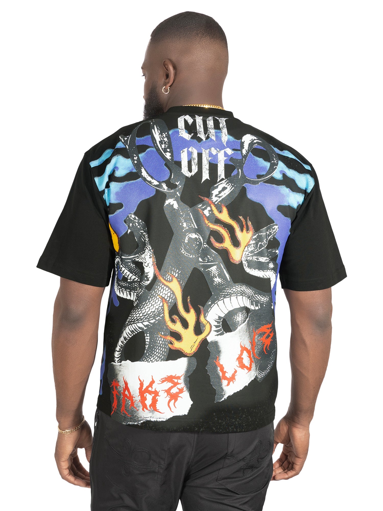 Tee | F169 Fake Love - Black T-shirt Makobi Jeans USA