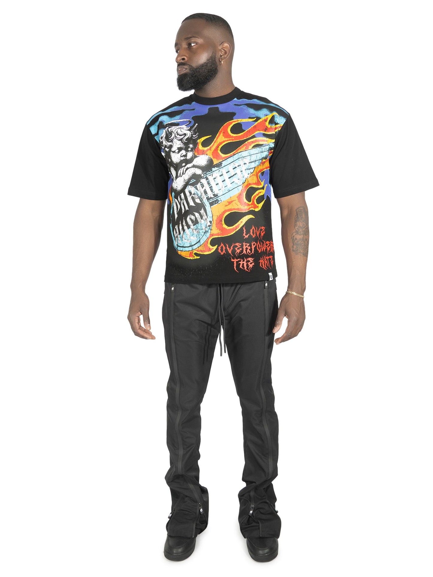 Tee | F169 Fake Love - Black T-shirt Makobi Jeans USA