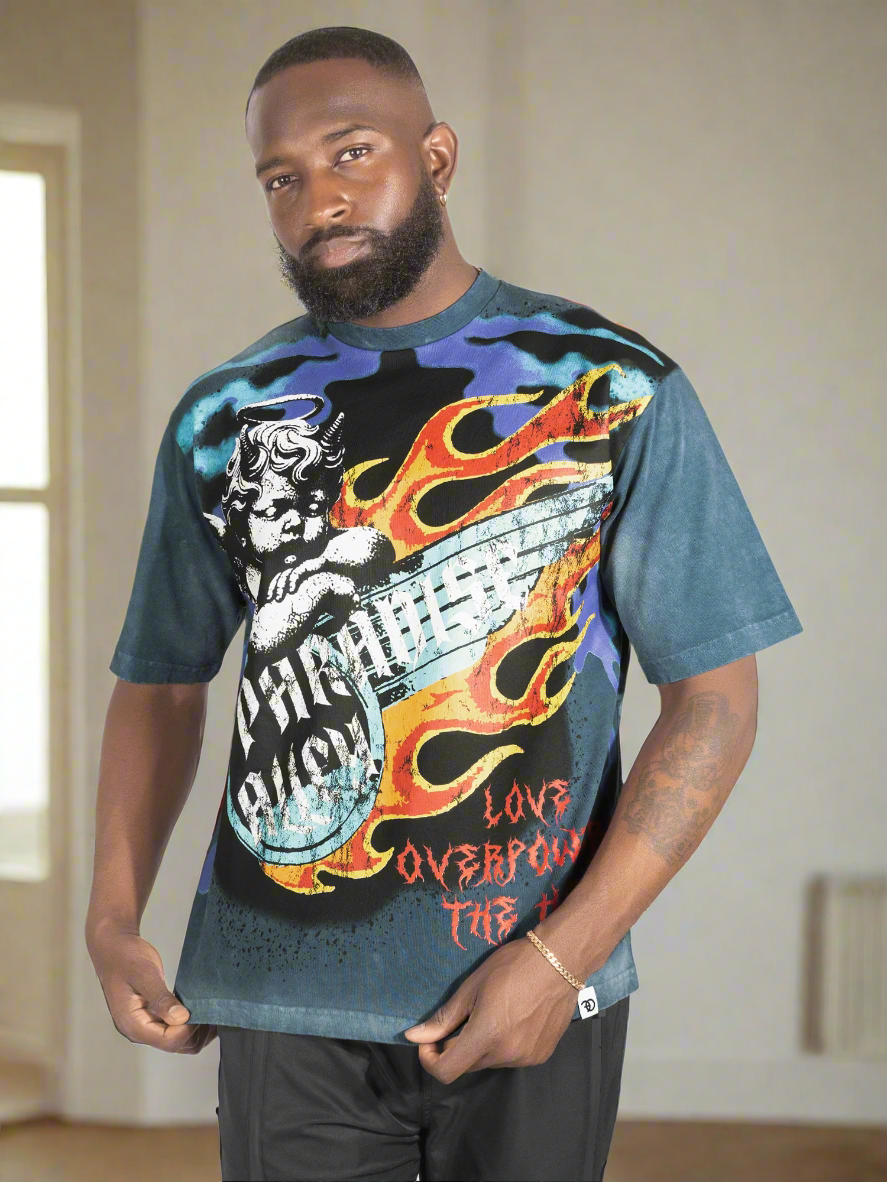 Tee | F169 Fake Love - Blue T-shirt Makobi Jeans USA