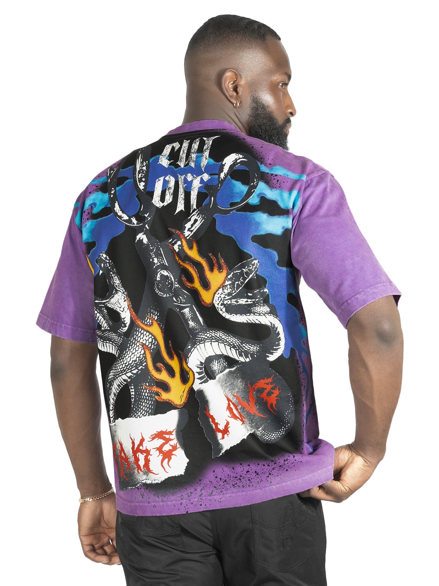 Tee | F169 Fake Love - Purple T-shirt Makobi Jeans USA