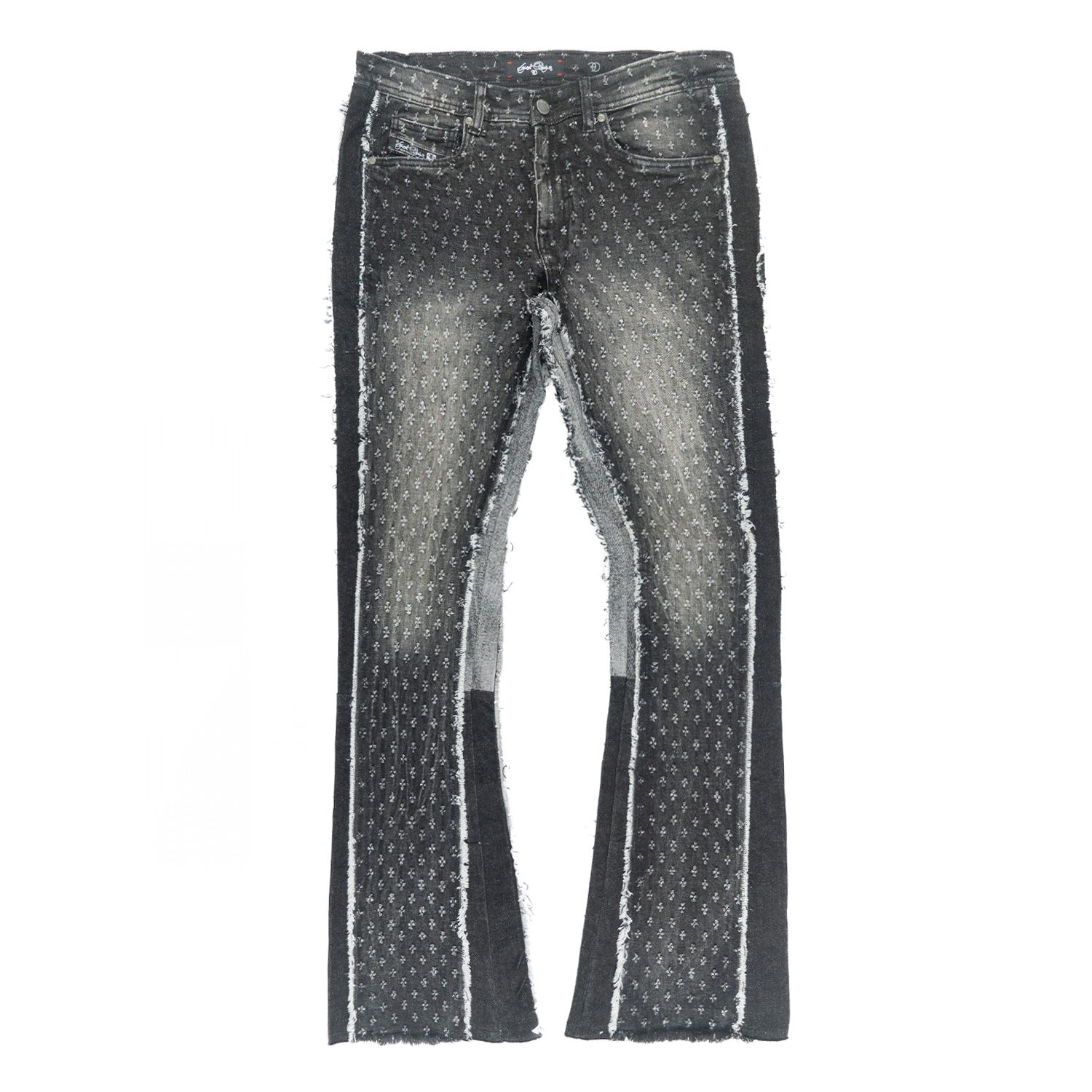 Pants | F1702 Phalon Stacked Jeans - Black Pants Makobi Jeans USA