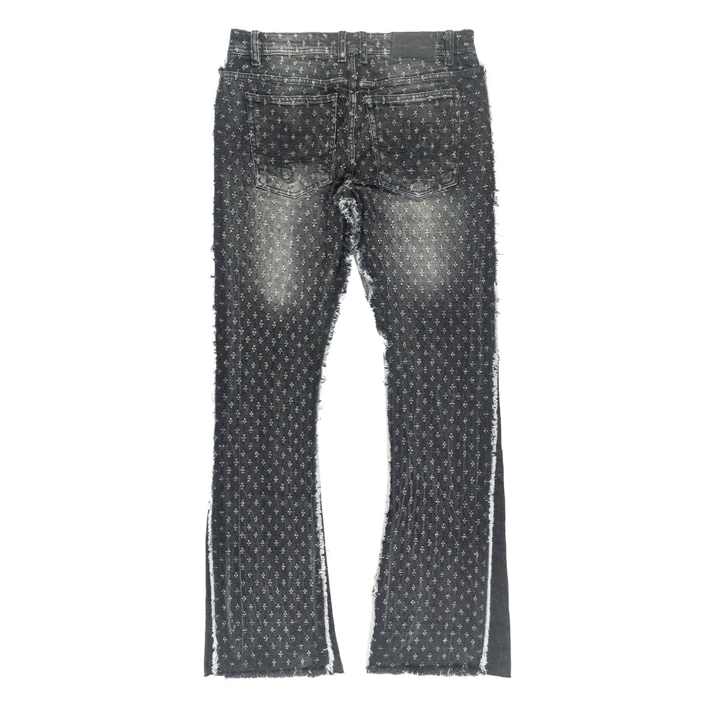 Pants | F1702 Phalon Stacked Jeans - Black Pants Makobi Jeans USA