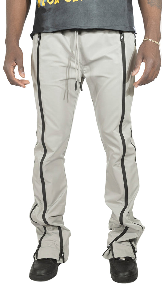 TEEK - Pants | F1736 Zerelly Nylon Stacked Pants - Gray PANTS TEEK MJ