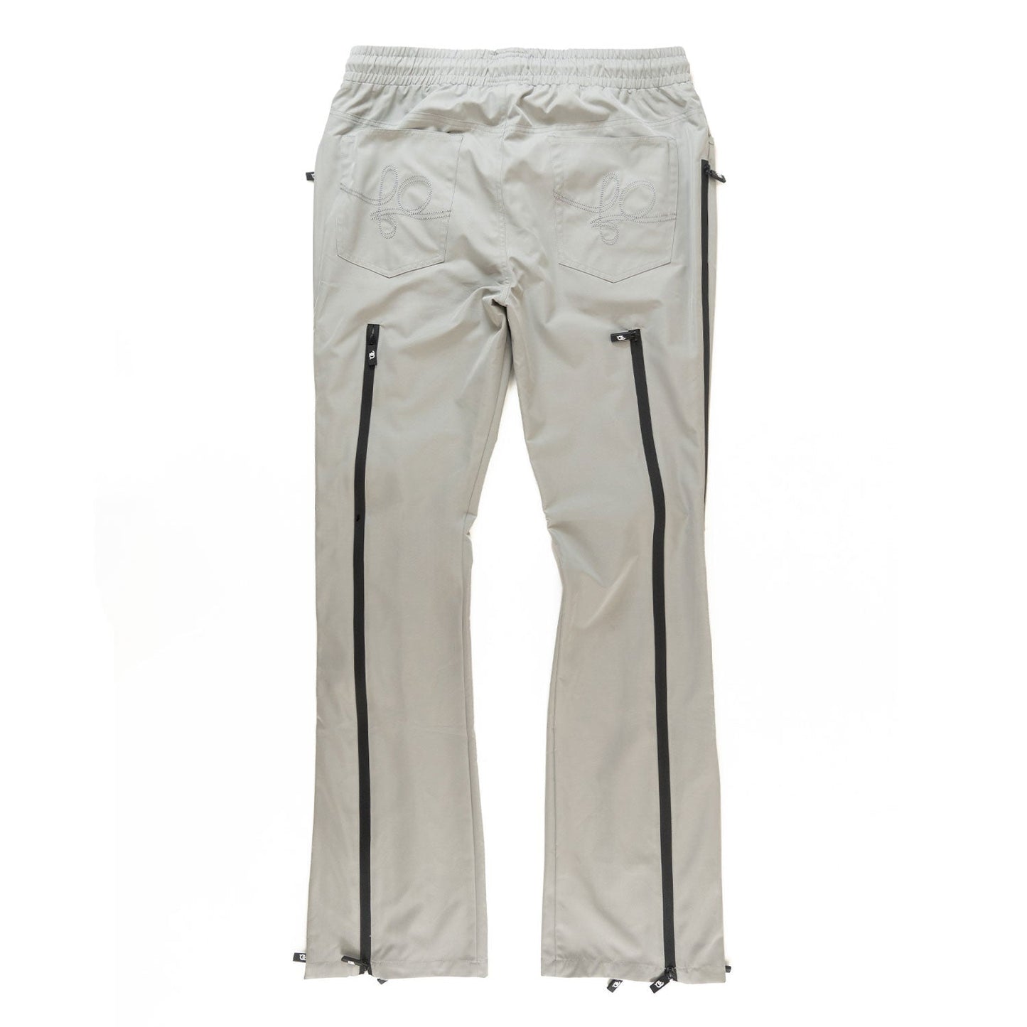 TEEK - Pants | F1736 Zerelly Nylon Stacked Pants - Gray PANTS TEEK MJ