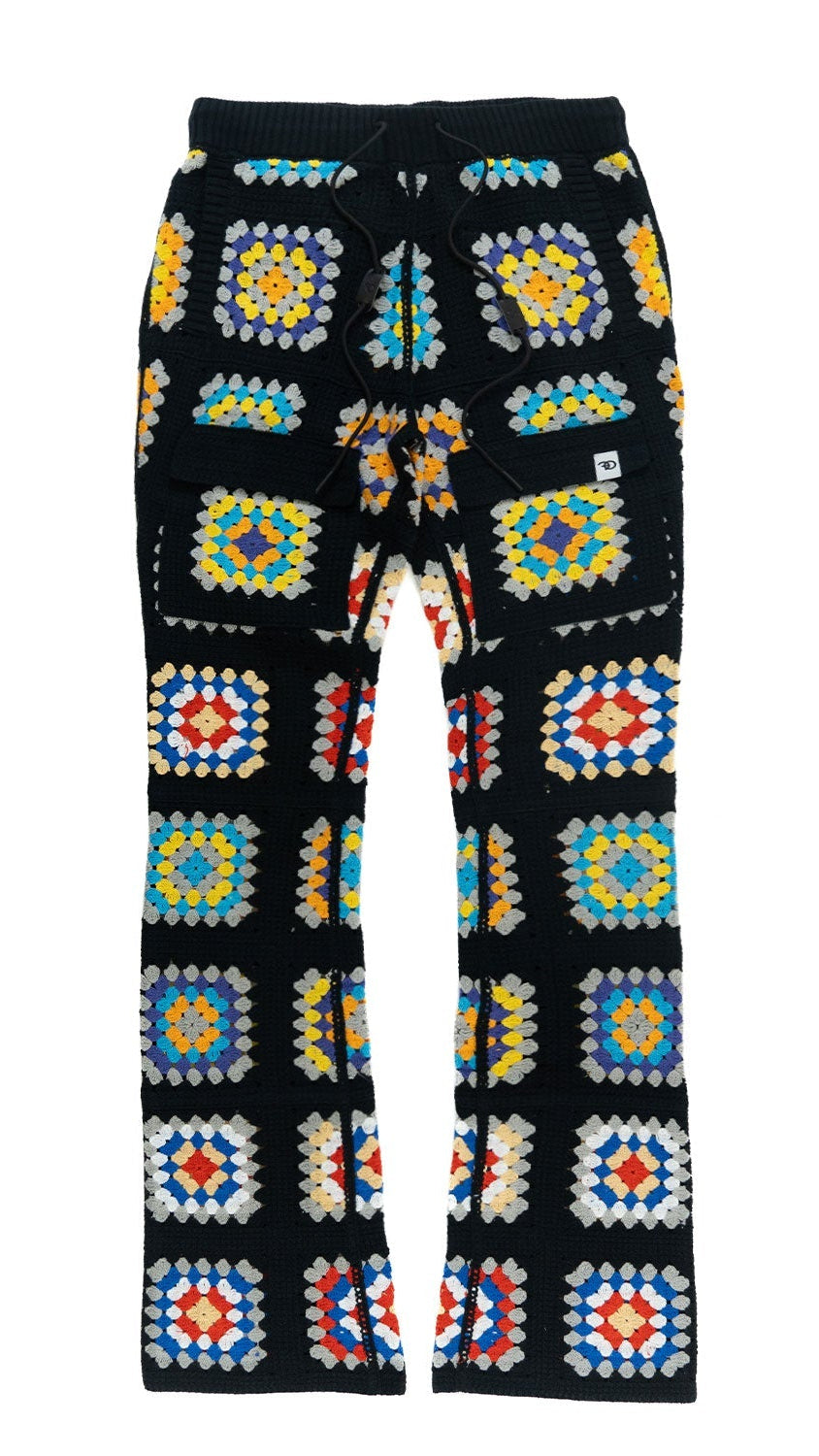 TEEK - F1742 Nuevo Riche Mens Pants - Black-Red PANTS TEEK MJ