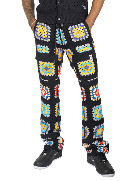 TEEK - F1742 Nuevo Riche Mens Pants - Black-Red PANTS TEEK MJ BLACK-RED S