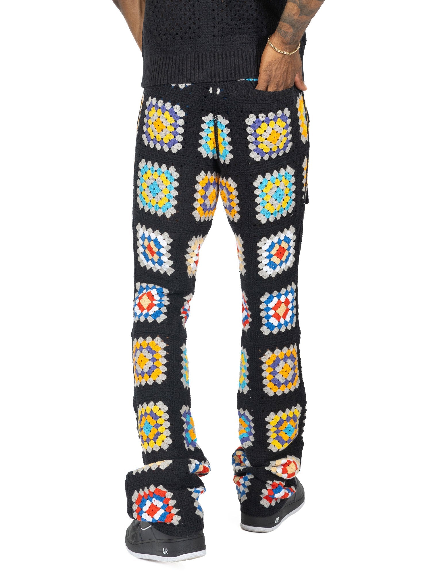 TEEK - F1742 Nuevo Riche Mens Pants - Black-Red PANTS TEEK MJ