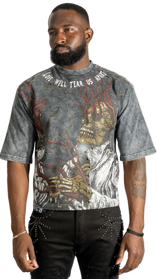 TEEK - Tee | F179 Heartless Cropped - Black TOPS TEEK MJ