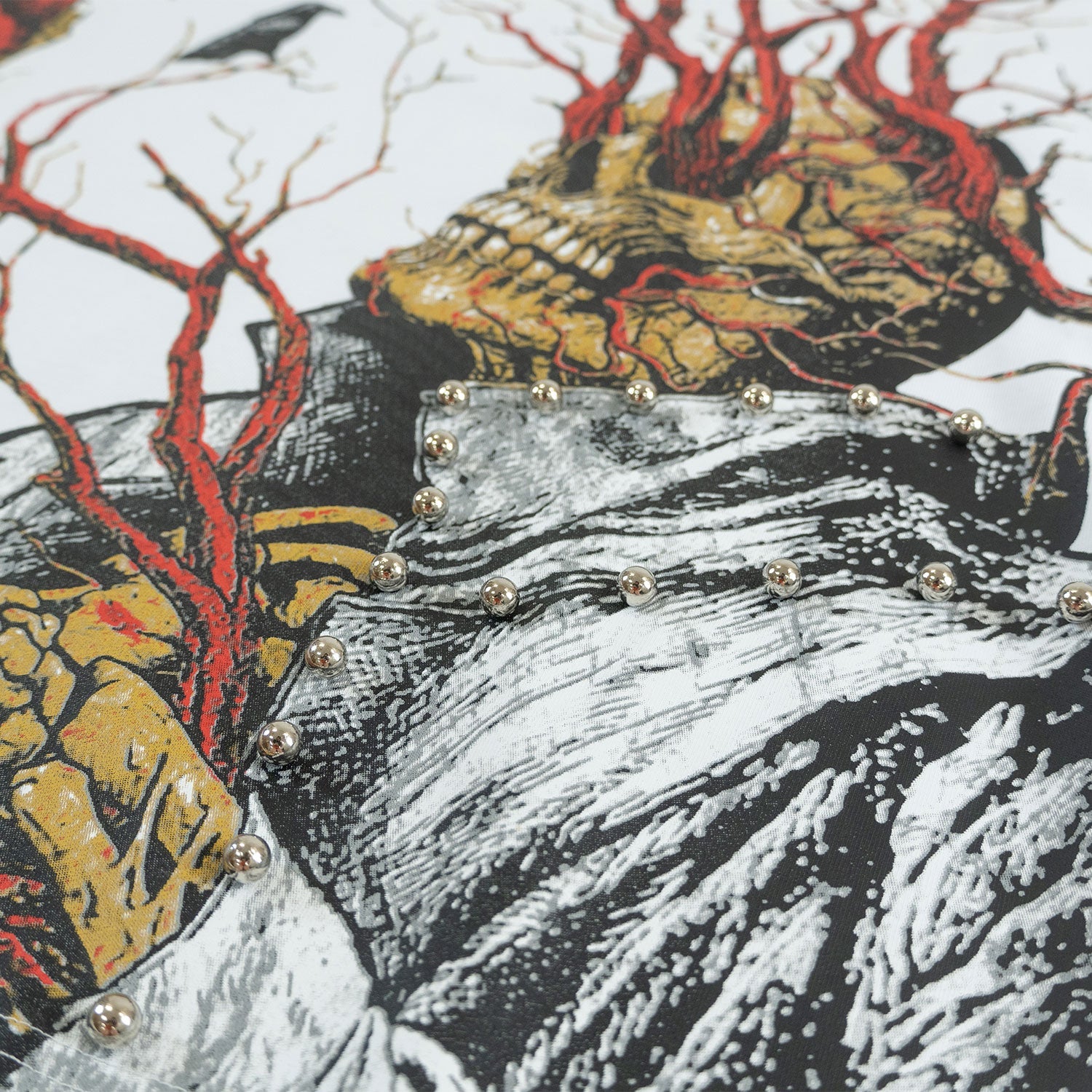 Tee | F179 Heartless Cropped - White T-shirt Makobi Jeans USA