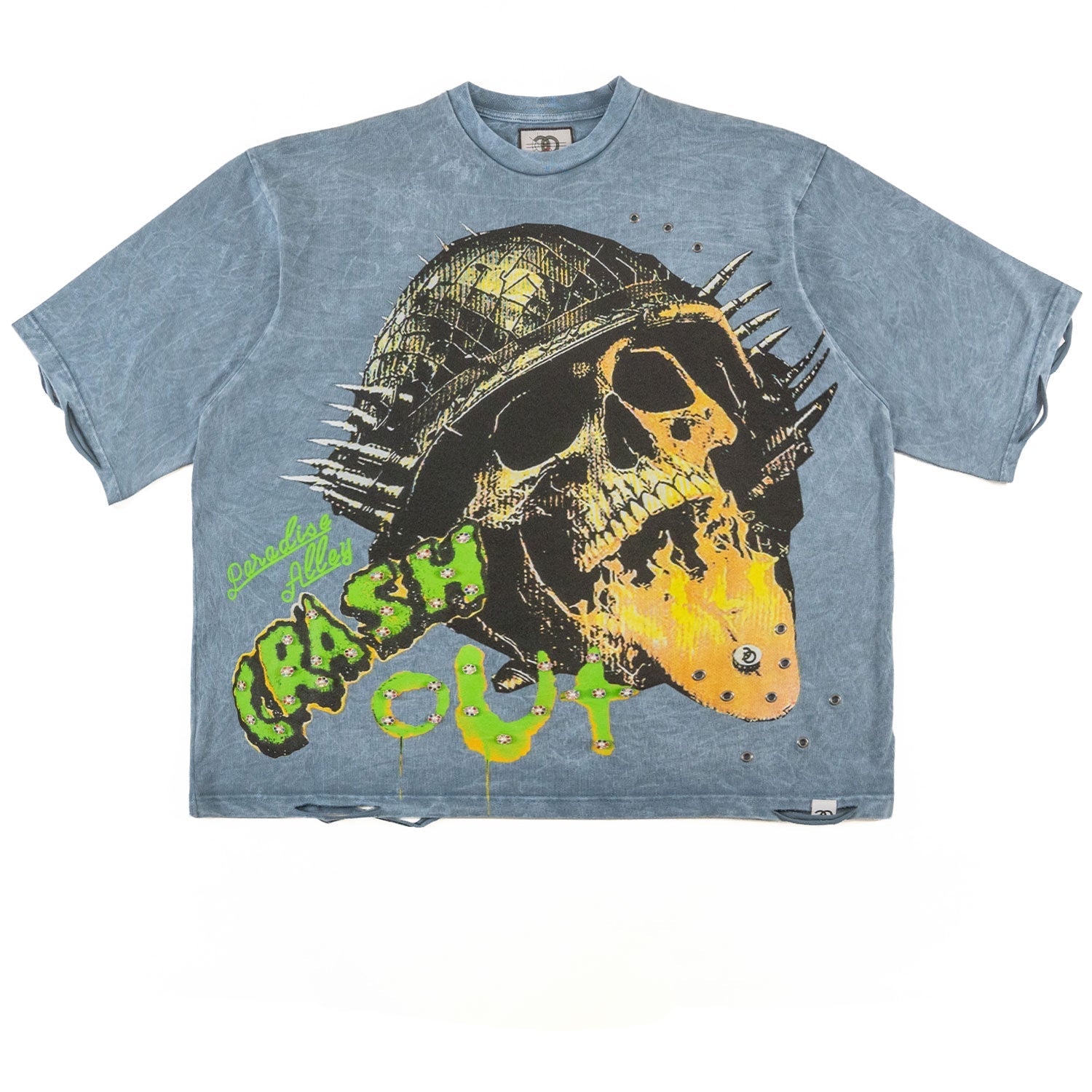 TEEK - F180 Crash Out Tee - Blue TOPS TEEK MJ S Blue