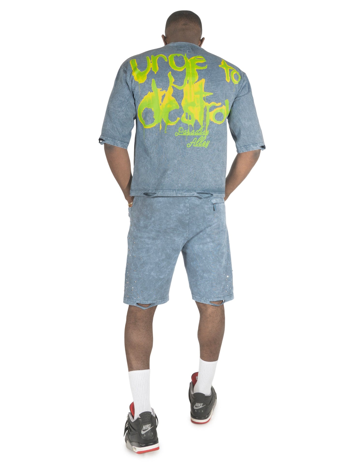 TEEK - F180 Crash Out Tee - Blue TOPS TEEK MJ