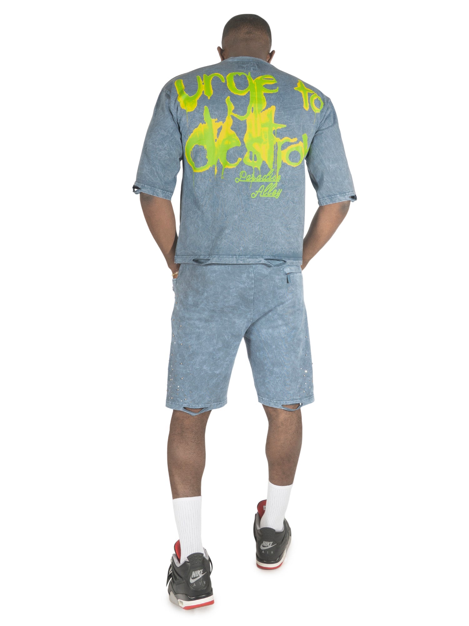 TEEK - F180 Crash Out Tee - Blue TOPS TEEK MJ