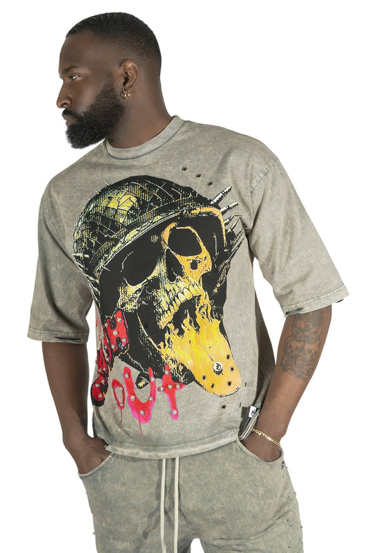 TEEK - F180 Crash Out Tee - Oat TOPS TEEK MJ