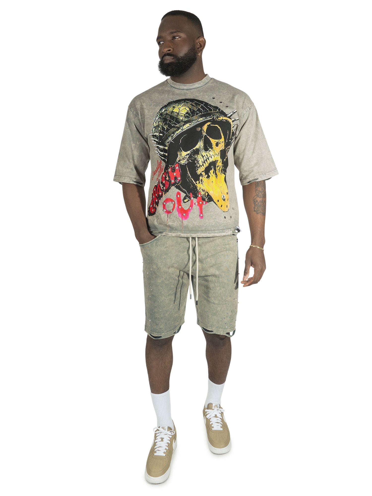 TEEK - F180 Crash Out Tee - Oat TOPS TEEK MJ