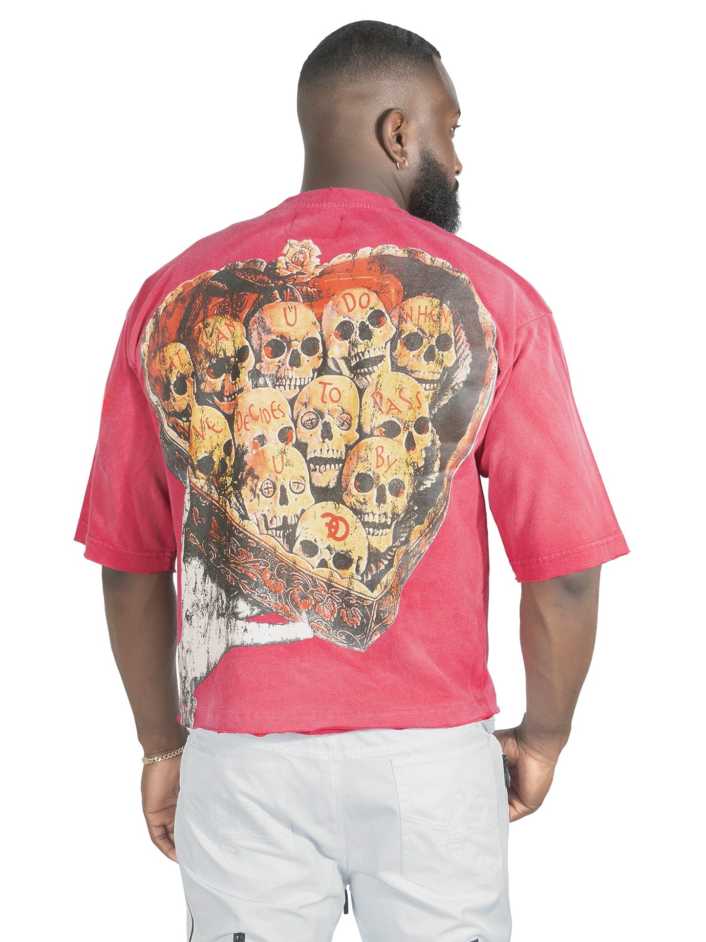 TEEK - Tee | F182 Hopeless Romantic Cropped - Fuchsia Red TOPS TEEK MJ