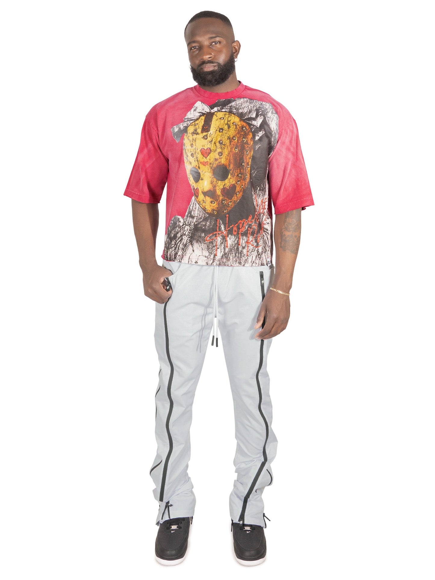 TEEK - Tee | F182 Hopeless Romantic Cropped - Fuchsia Red TOPS TEEK MJ