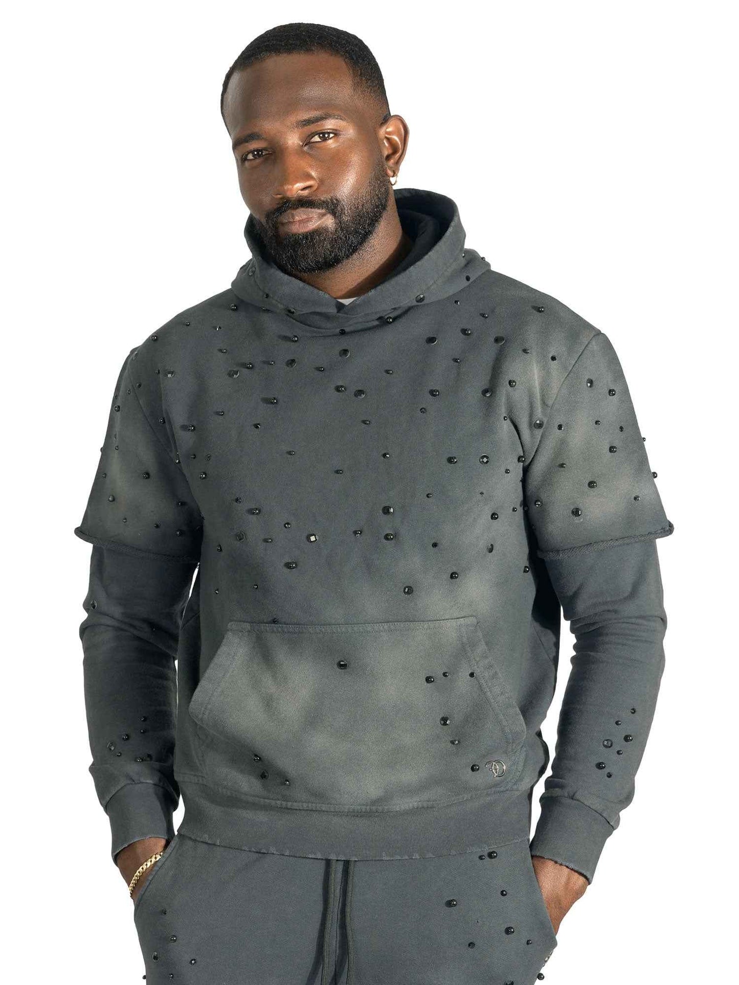 TEEK - Set | F187 Bellucci Hoodie Set - Black SET TEEK MJ S BLACK