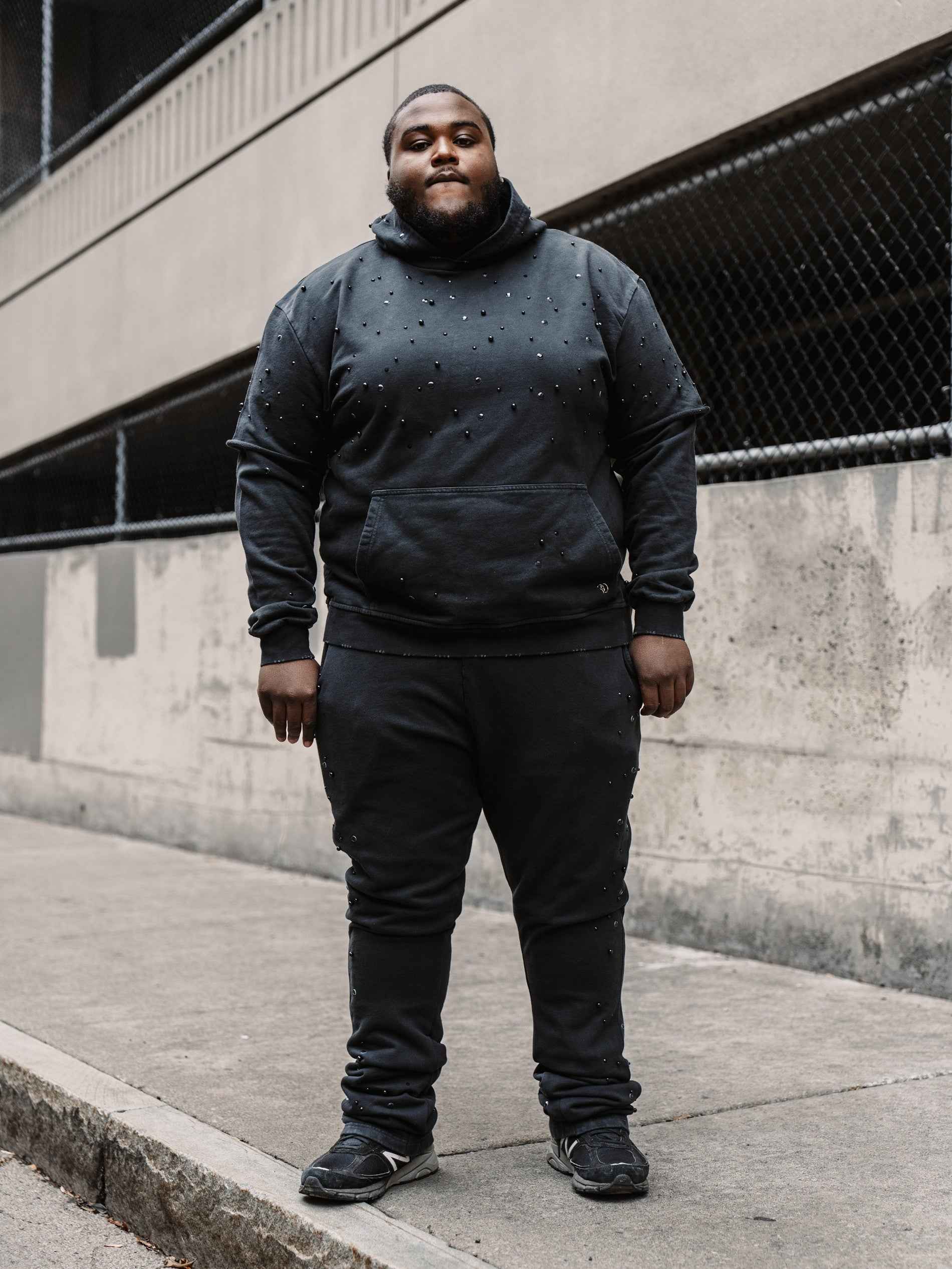 TEEK - Set | F187 Bellucci Hoodie Set - Black SET TEEK MJ