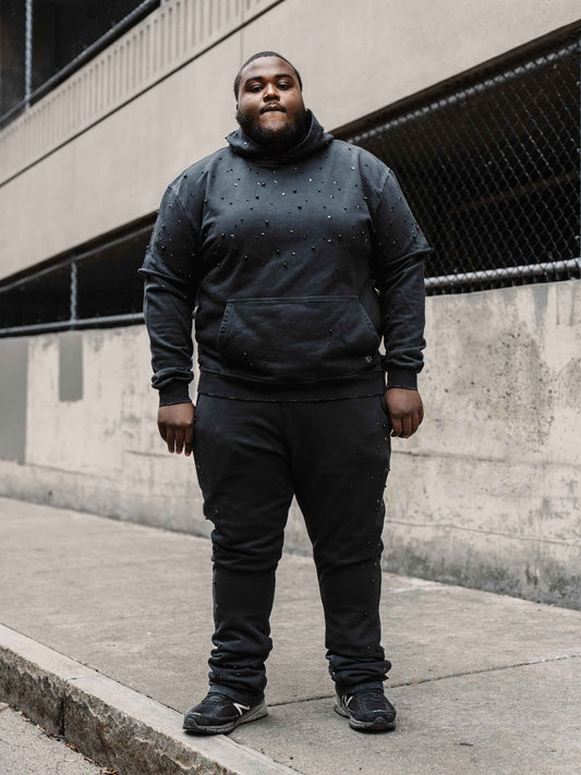 TEEK - Set | F187 Bellucci Hoodie Set - Black SET TEEK MJ