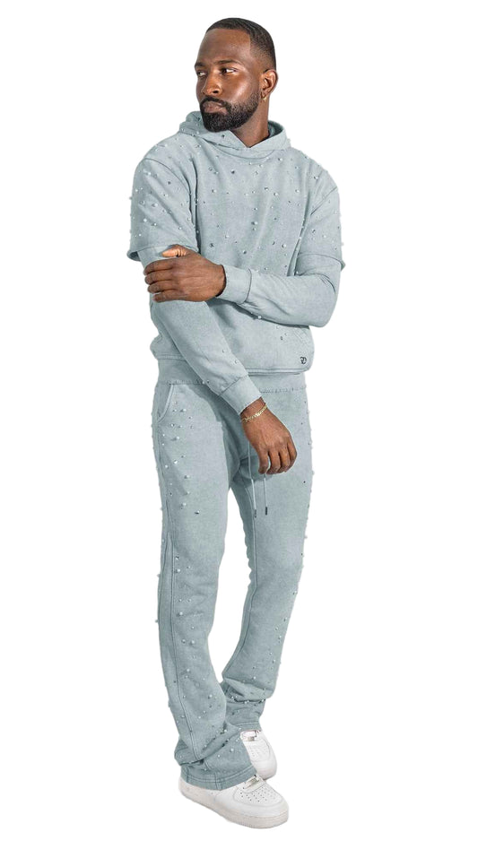 TEEK - Set | F187 Bellucci Hoodie Set - Gray SET TEEK MJ