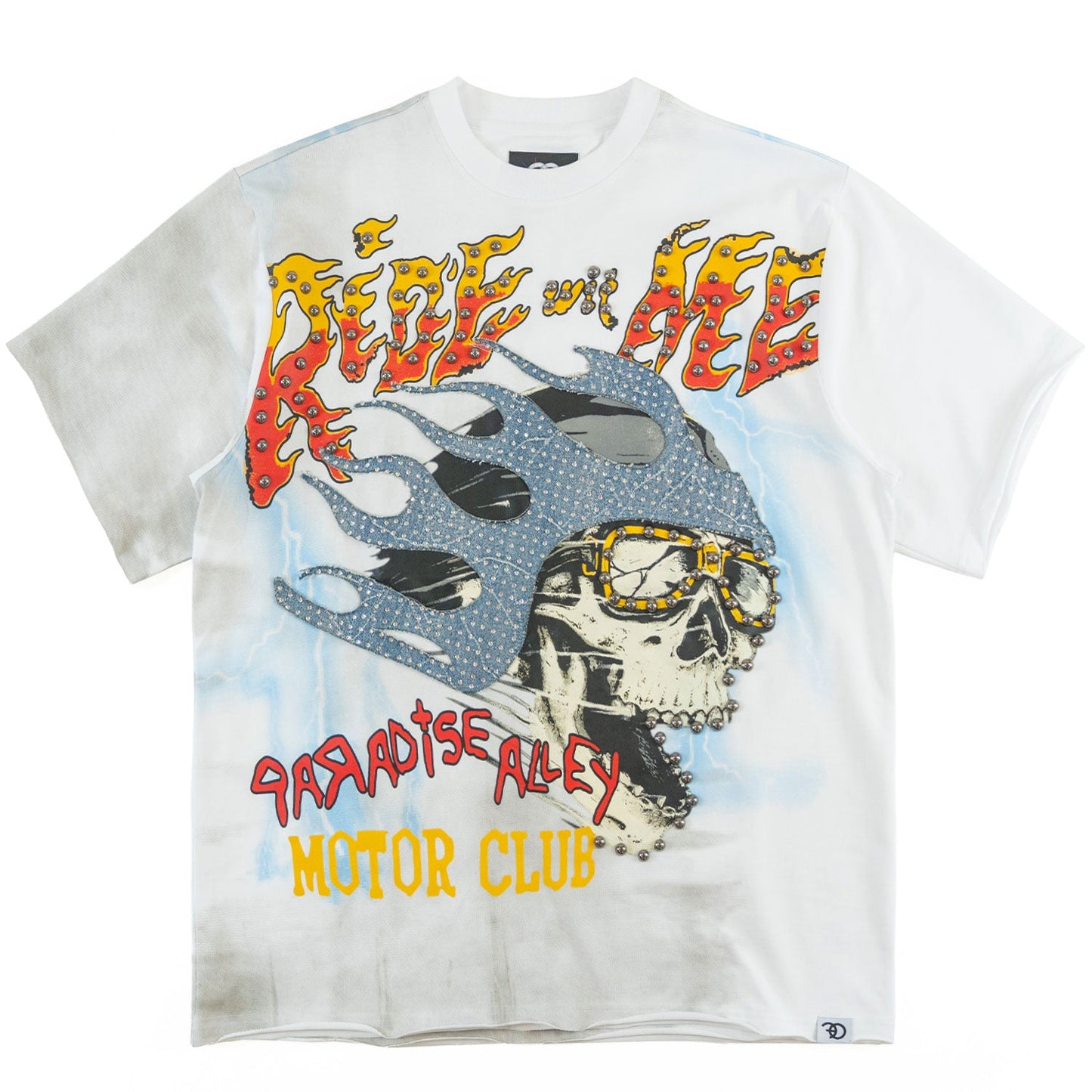 Tee | F188 Ride With Me - White Makobi Jeans USA