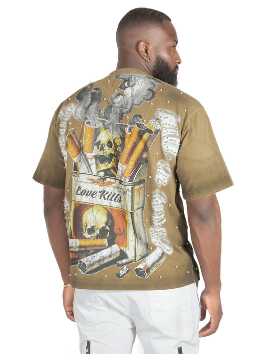 TEEK - Tee | F189 Love Kills 25' - Mocha TOPS TEEK MJ