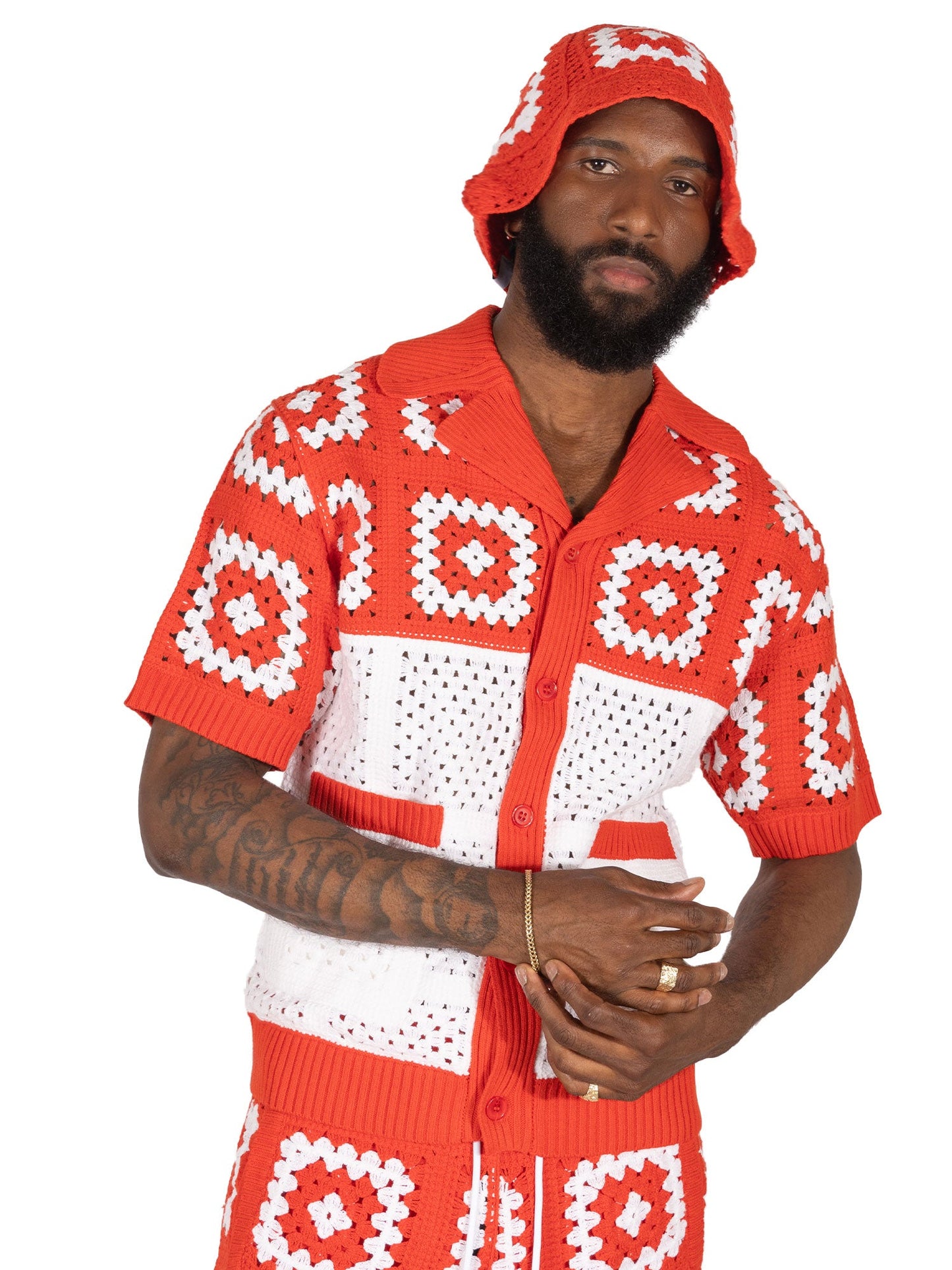 TEEK - F342 Nuevo Riche Shirt - Red TOPS TEEK MJ