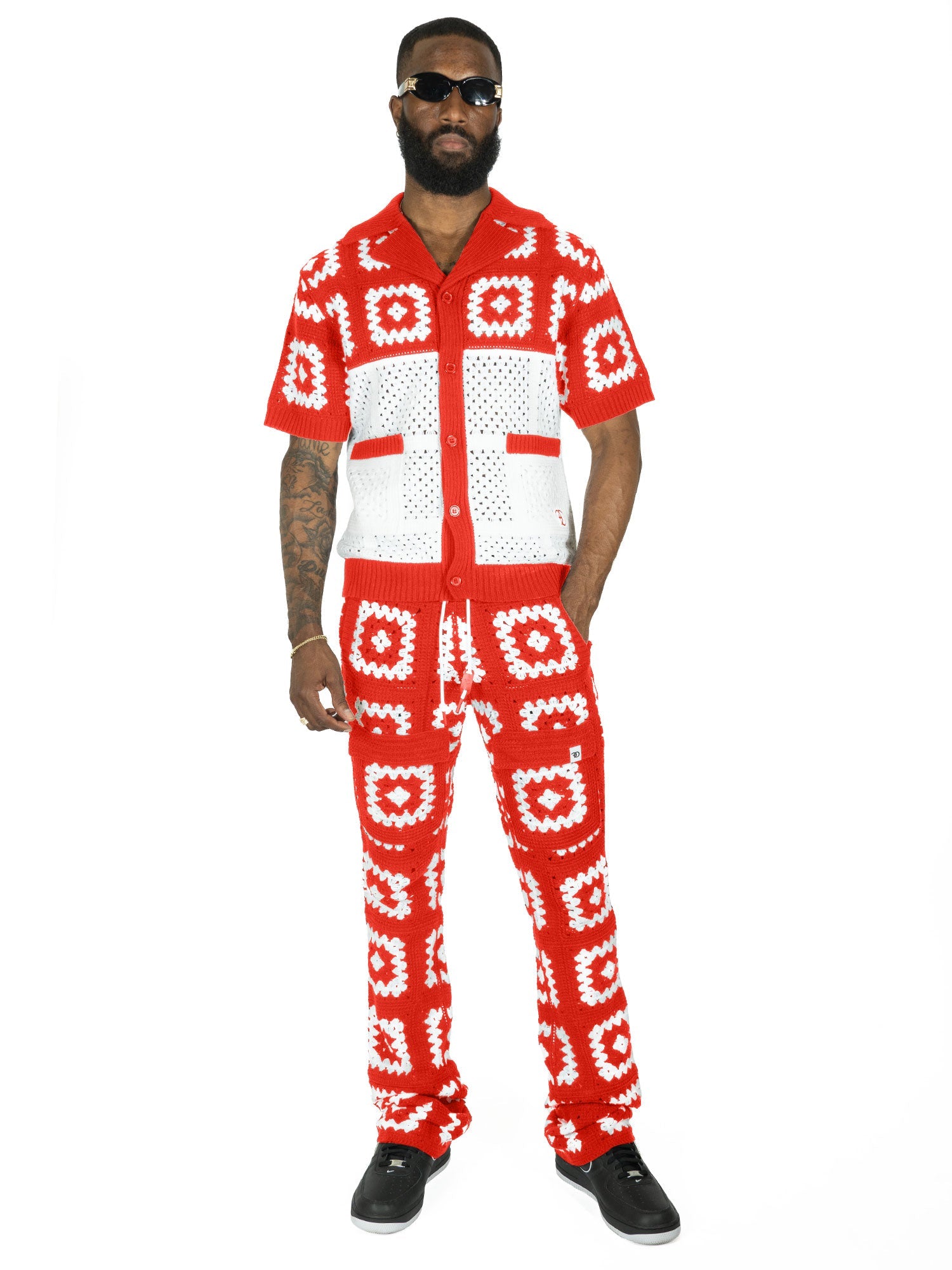 TEEK - F342 Nuevo Riche Shirt - Red TOPS TEEK MJ