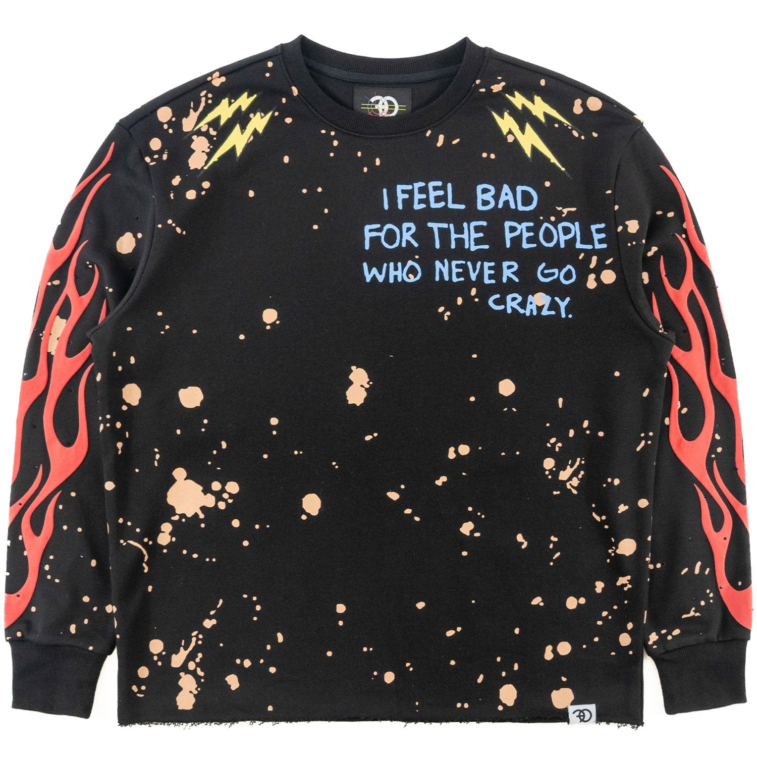 TEEK - F4120 Toxic World Crewneck Sweatshirt - Black TOPS TEEK MJ S BLACK