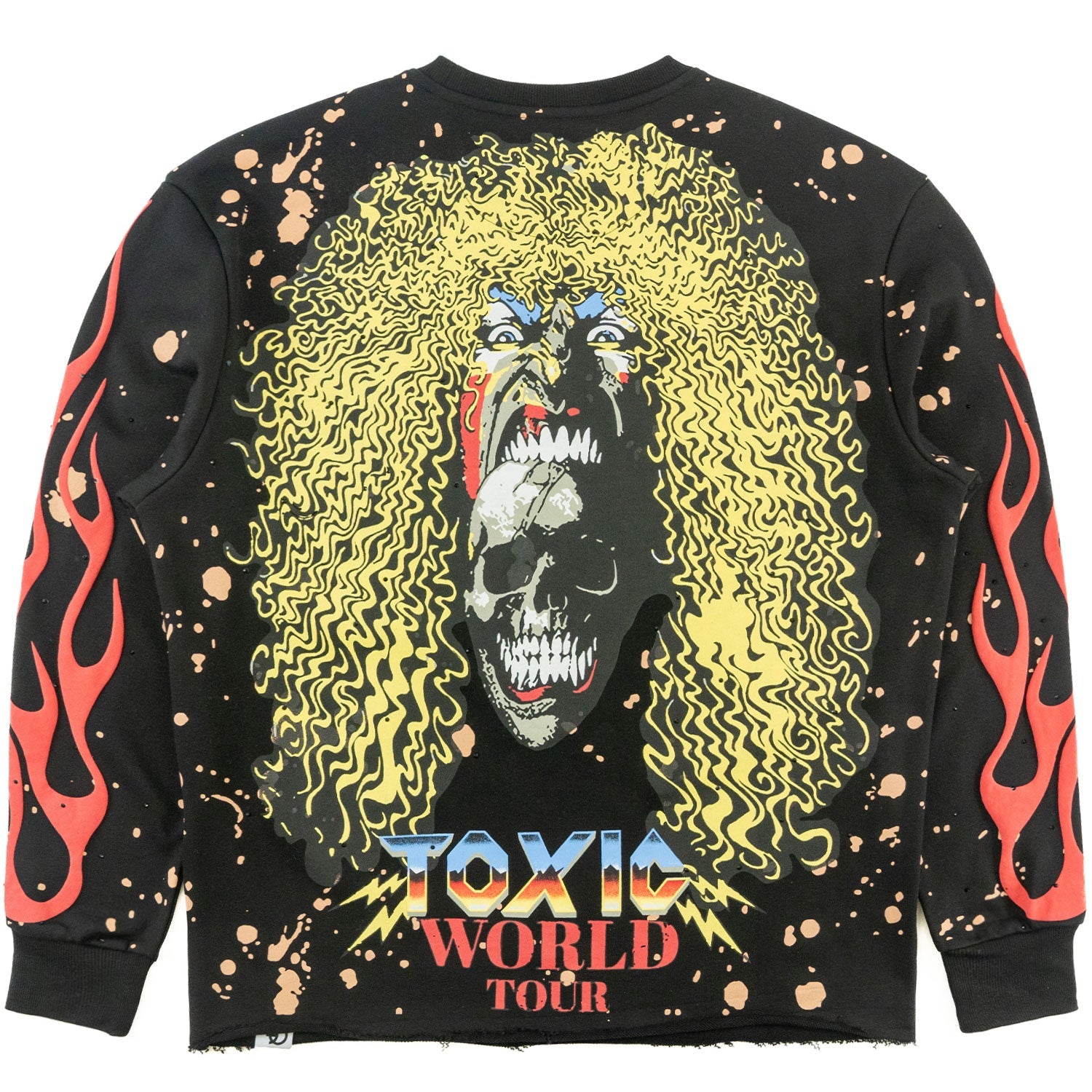 TEEK - F4120 Toxic World Crewneck Sweatshirt - Black TOPS TEEK MJ
