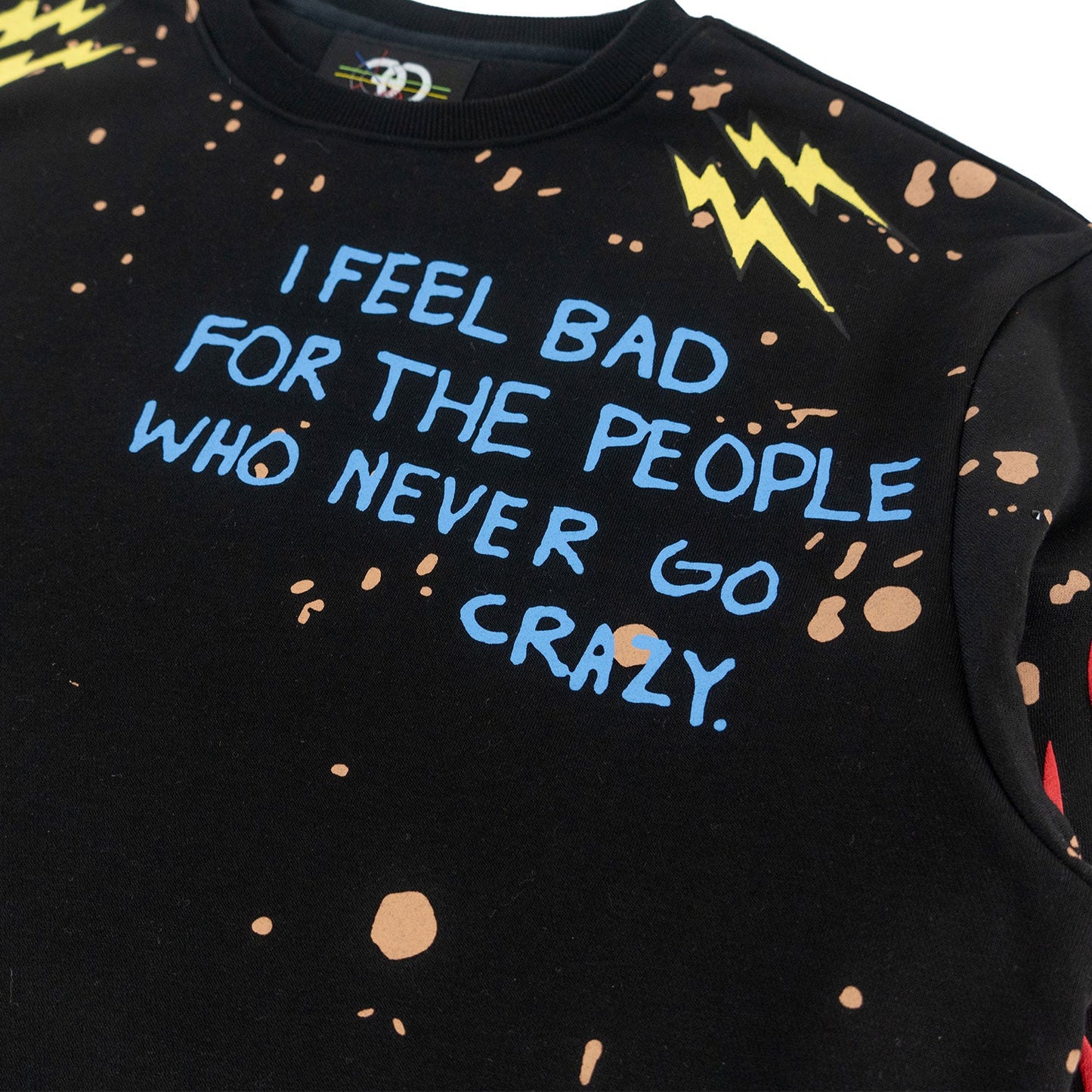 TEEK - F4120 Toxic World Crewneck Sweatshirt - Black TOPS TEEK MJ