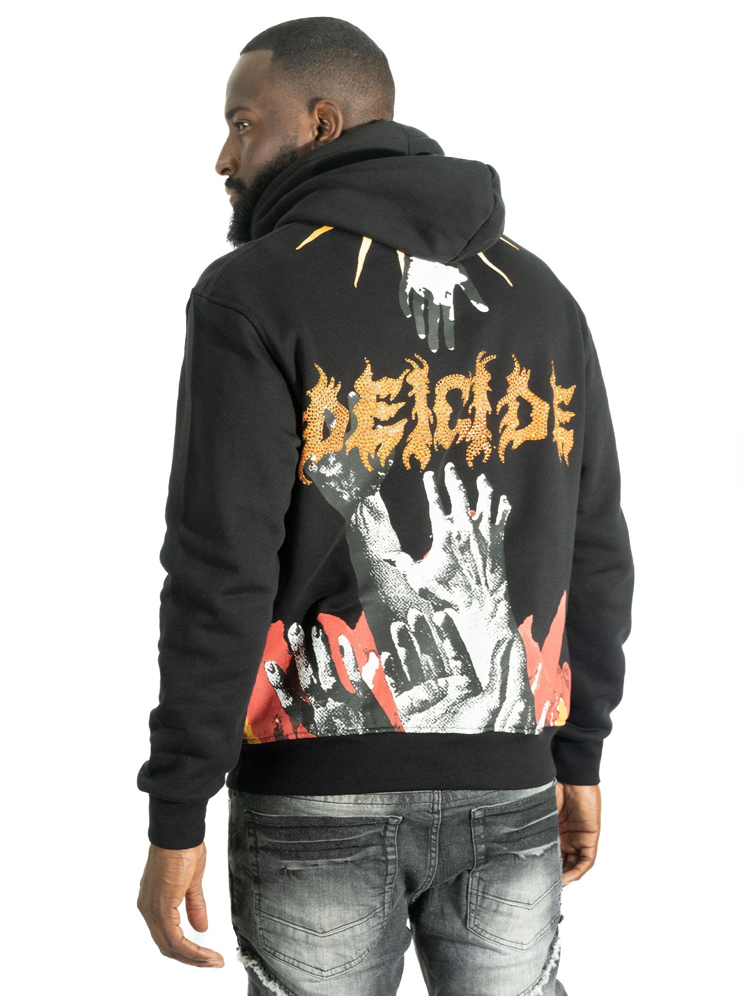 TEEK - Fleece Hoodie | F4171 Heaven Pull Over - Black TOPS TEEK MJ