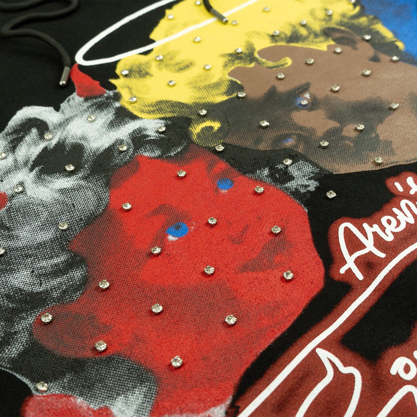 TEEK - Fleece Hoodie | F4173 Sinners Over Size - Black TOPS TEEK MJ