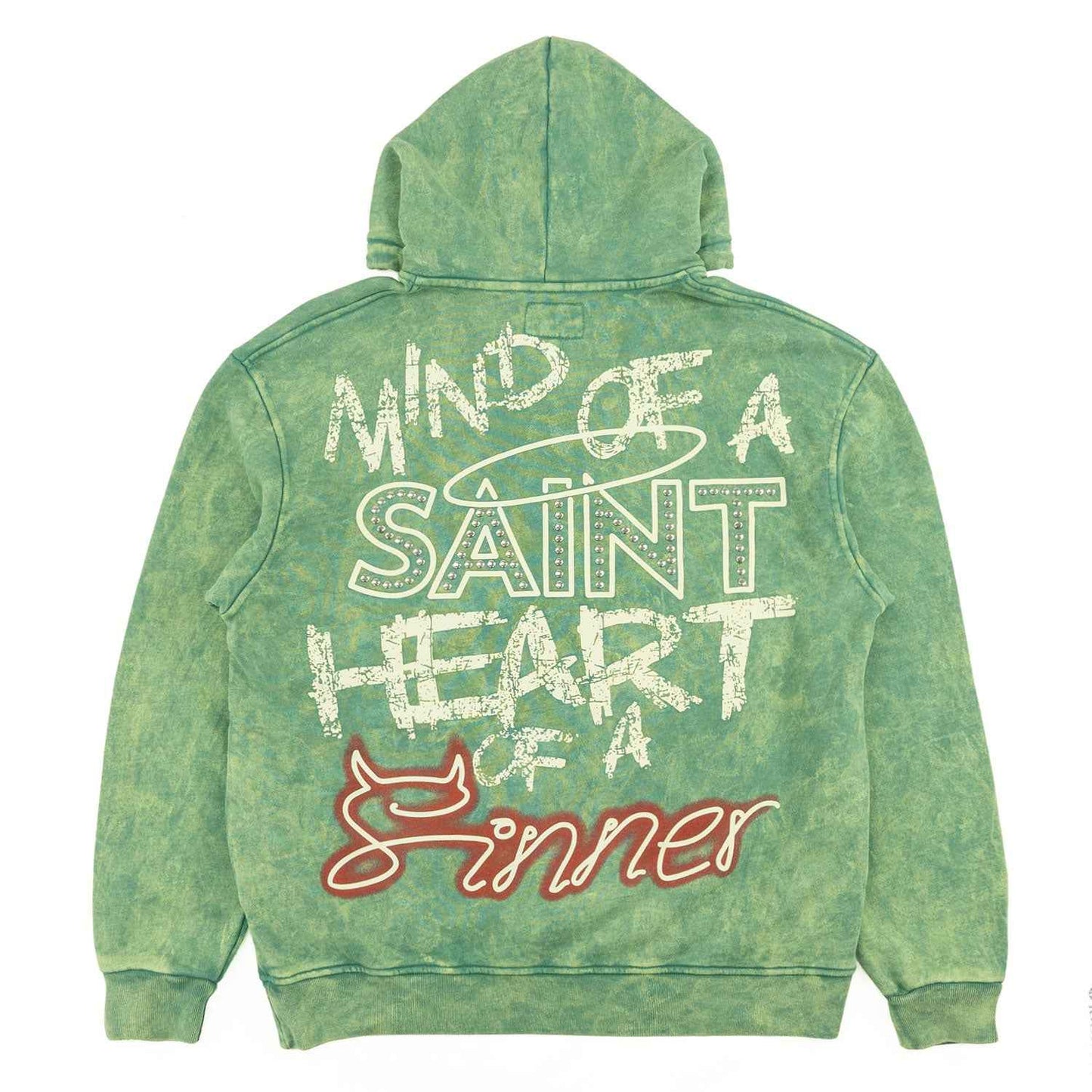 TEEK - Fleece Hoodie | F4173 Sinners Over Size - Green TOPS TEEK MJ
