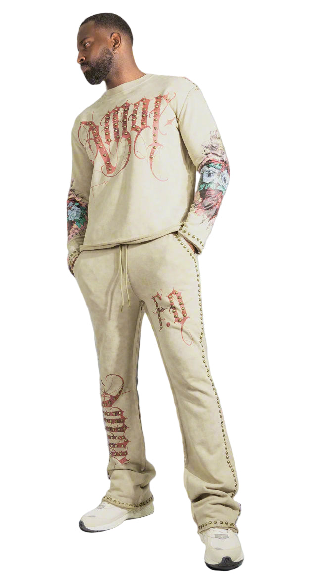 TEEK - Set | F4226 Amor Jogging Set - Mocha SET TEEK MJ