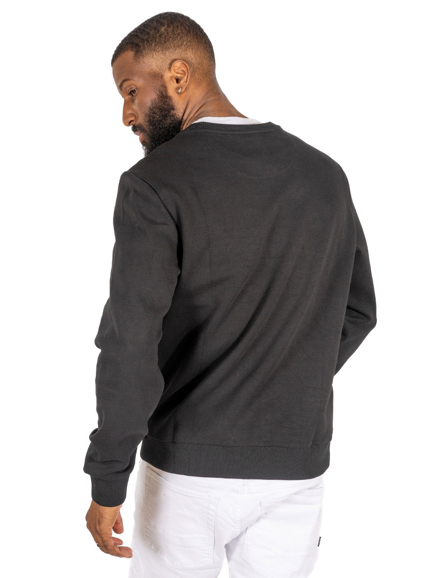 TEEK - F4789 Hendrix Crewneck Sweatshirt - Black TOPS TEEK MJ