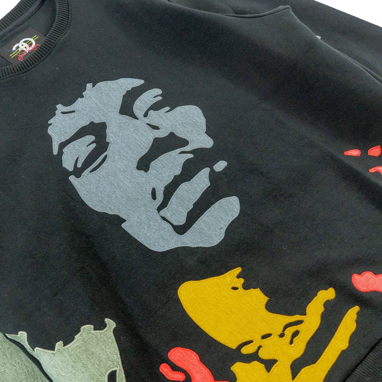 TEEK - F4789 Hendrix Crewneck Sweatshirt - Black TOPS TEEK MJ